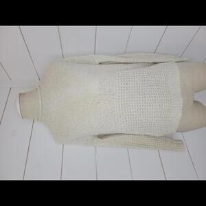 American Eagle Outfitters XS Cream loose knit roll neck sweater